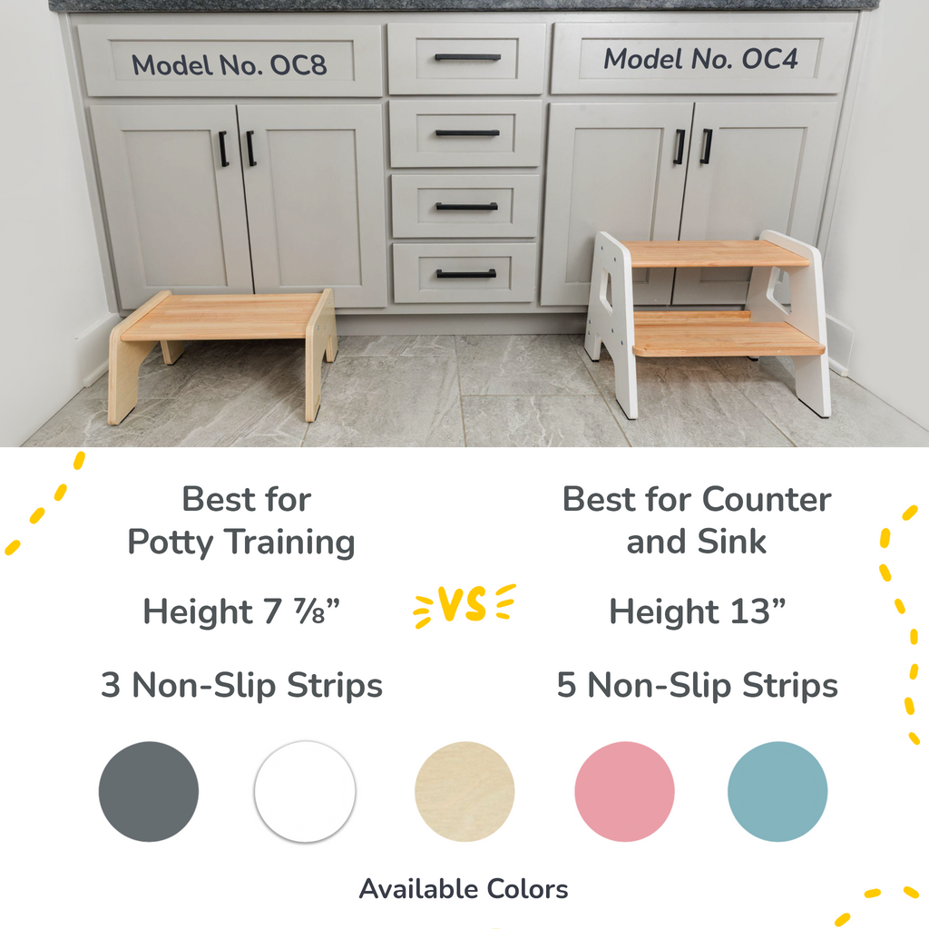 1-Step Wooden Stool for Kids